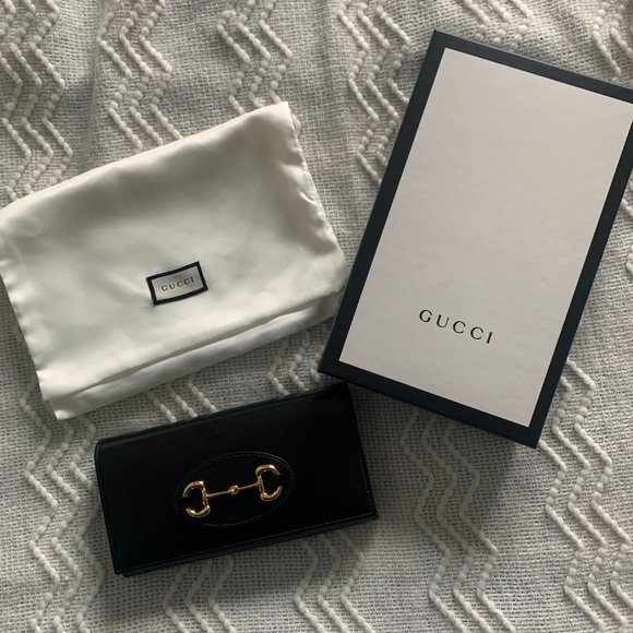 GUCCI Black 'Gucci 1955' Horsebit Chain Wallet Bag - Picture 7 of 7